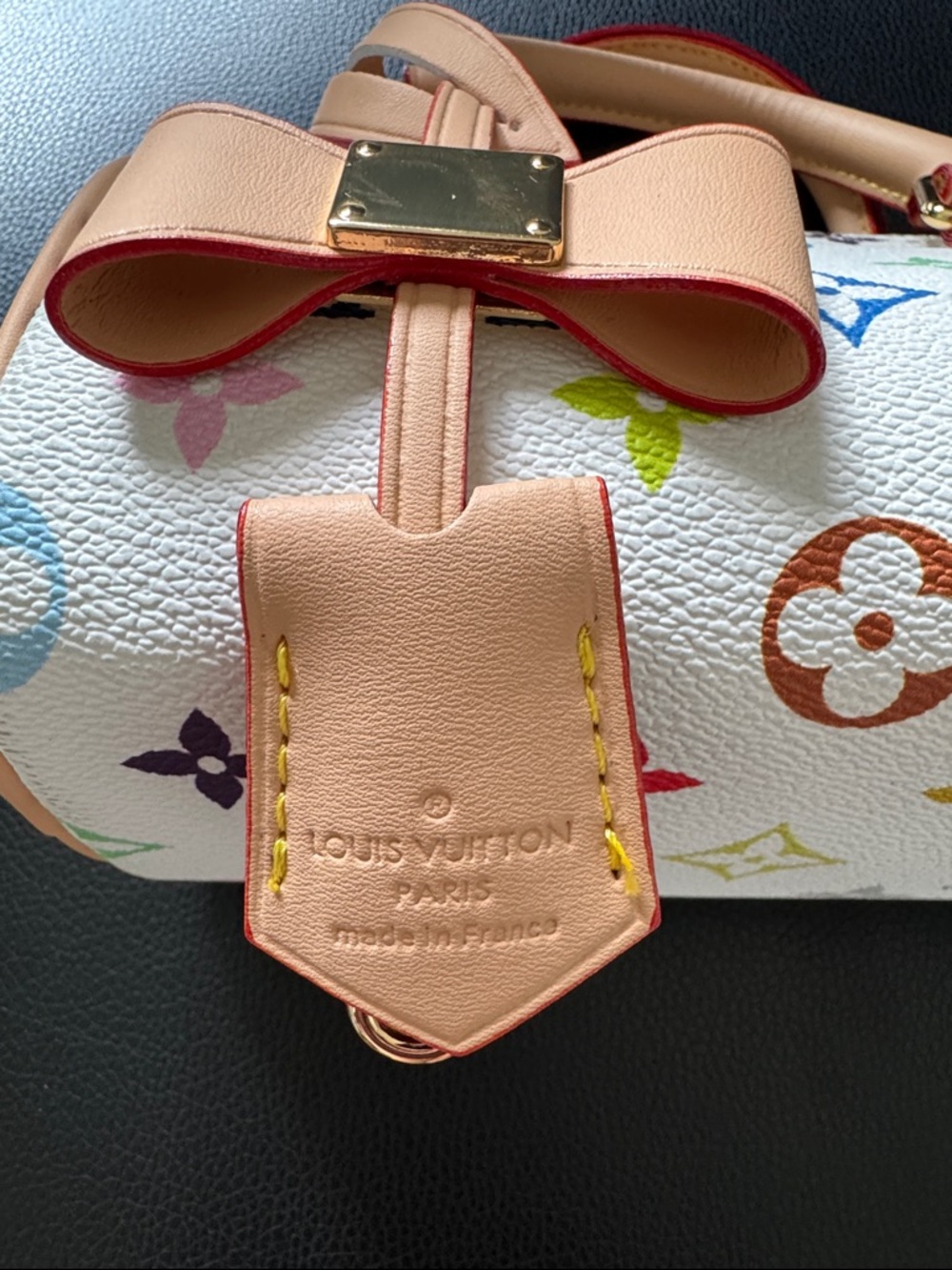White Multicolor Mini Satchel Handbag with Crossbody Strap (NWT) - Picture 7 of 12